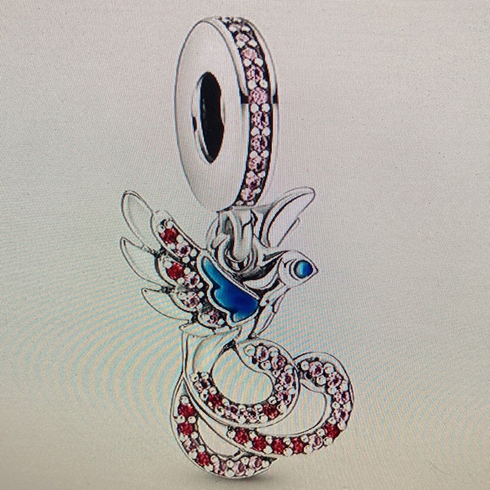 Pandora Silver and Blue Bird Charm